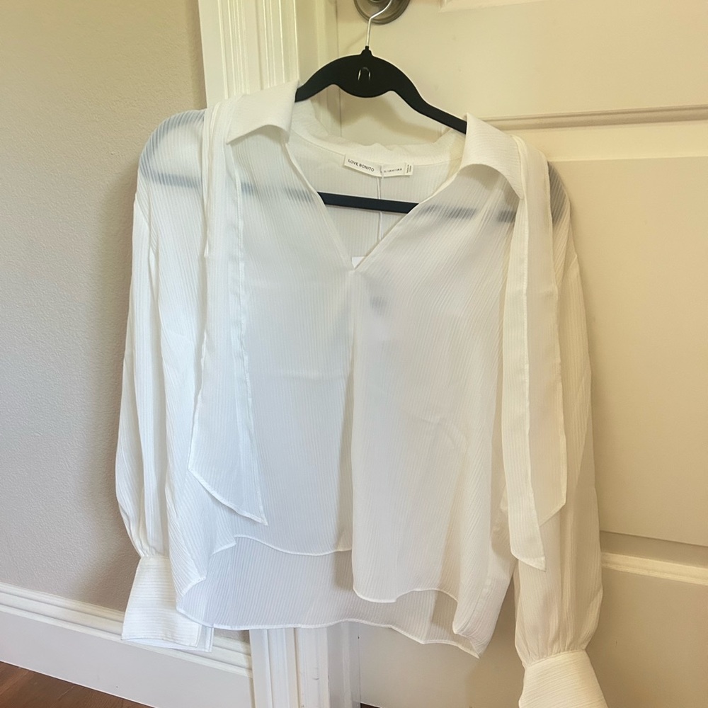 White Sheer Blouse